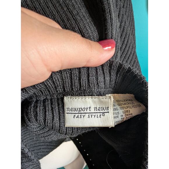 Women's vintage 90s leather lace up bodycon dress size medium large biker punk - Picture 6 of 7